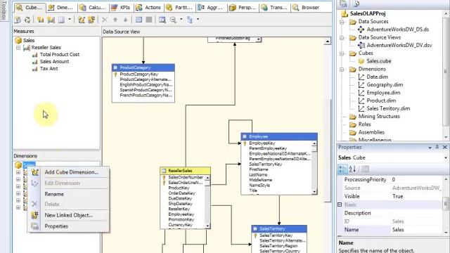 Create Cube Microsoft Aanalysis Service смотреть онлайн