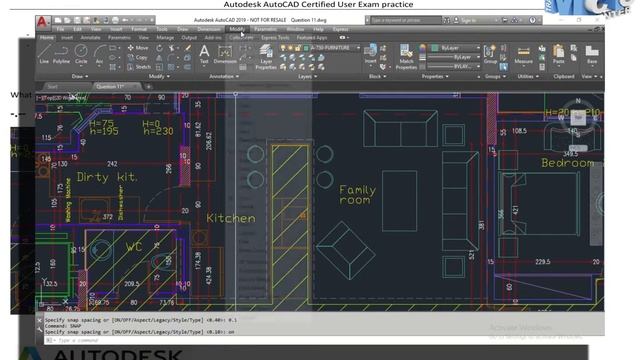 Autodesk AutoCAD User Exam preparation Question 11/30 смотреть онлайн