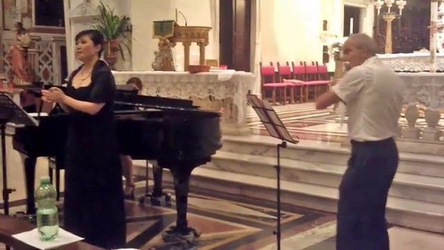 G.Caccini - Ave Maria - per Soprano Pianoforte e Flauto (voice piano flute) смотреть онлайн