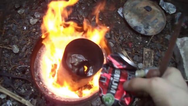 №62 Добываем АЛЮМИНИЙ из пивных банок смотреть онлайн