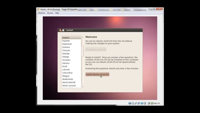 Installing 32-bit Ubuntu on Oracle VM Virtualbox смотреть онлайн