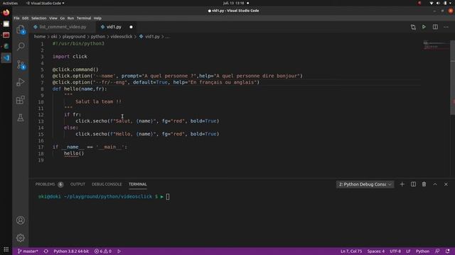 PYTHON - 25. Module Click : couleur, prompt, fichier... смотреть онлайн