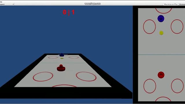 Air Hockey made in Unity3D - AI + Collision смотреть онлайн