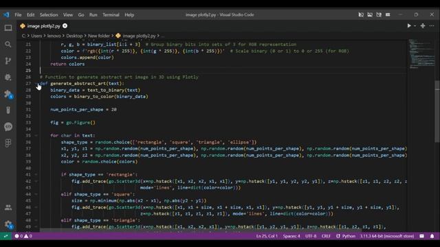 Unleashing Creativity with Abstract Art in Python | Visualizing Text as Mesmerizing 3D Shapes смотреть онлайн