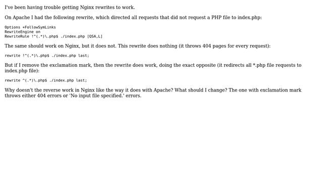 How to reverse this Nginx rewrite rule? смотреть онлайн