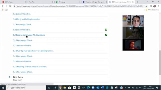 Ingles Corporativo- Rising and Falling Intonation (5.6), Present Continuous with WH Questions (5.9) смотреть онлайн