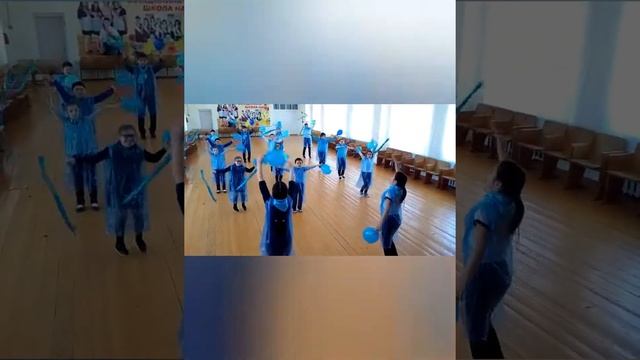 Флешмоб "Голубая лента" МБОУ СОШ с.Первомайское Сарат-я обл. Ровенский р-он. смотреть онлайн
