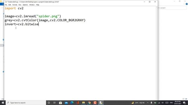 Convert image into Sketch using Python | Python Project смотреть онлайн