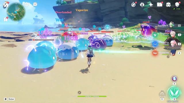6 elements Slime【Genshin Impact】 смотреть онлайн
