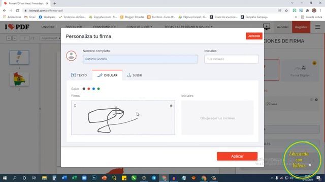 I Love PDF Tutorial - Cómo firmar un PDF online y GRATIS. смотреть онлайн