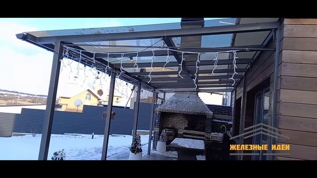 Монолитный поликарбонат для террасы. #навес, #поликарбонат,  #терраса, #монолитныйполикарбонат