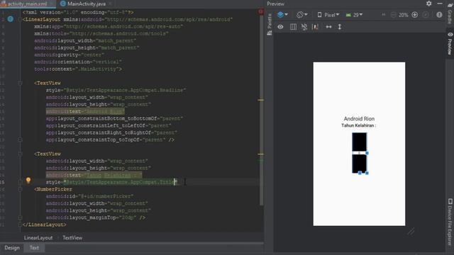 How to use the number picker in Android Studio смотреть онлайн