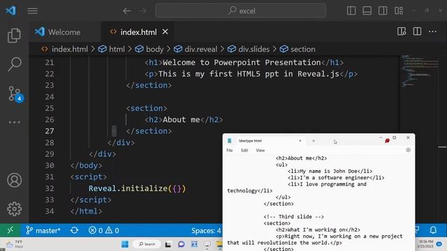 Javascript Reveal.js Example to Create HTML5 Powerpoint Presentations in Browser смотреть онлайн