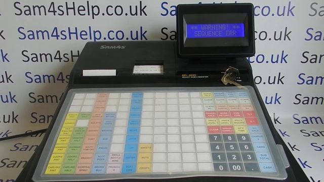 ** WARNING! ** SEQUENCE ERR Error Message Resolution Sam4S ER-900 / ER-920 / ER-940 Cash Registers смотреть онлайн