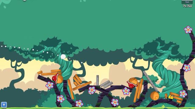 Angry Birds Friends Pig Tales Level 19 Walkthrough 3 Star - Facebook смотреть онлайн