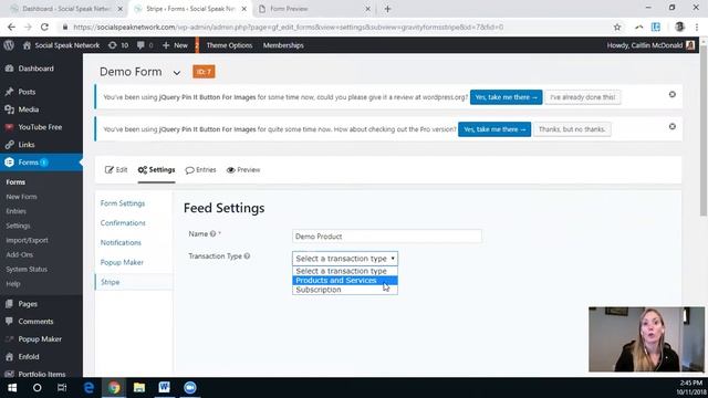 Gravity Forms and Stripe Payments on your Wordpress Website [Tutorial] смотреть онлайн