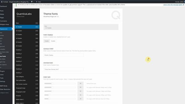 Portada - Elegant WordPress Blogging Theme: Using Theme Fonts смотреть онлайн