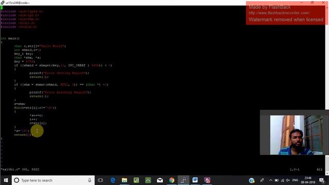 EXP 10 | INTERPROCESS COMMUNICATION USING SHARED MEMORY | UNIX LAB смотреть онлайн