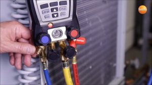 testo 552. Вакуумирование холодильной системы