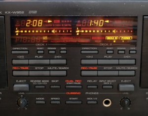 Двухкассетная дека Yamaha KX-W952с пультом дистанционного управления-ЯПОНИЯ-Годы выпуска: 1991-1997
