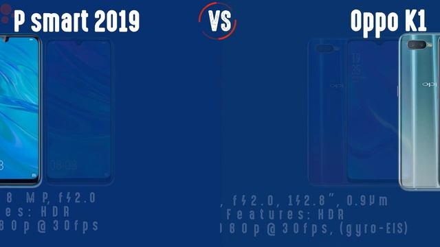 Huawei P Smart 2019 VS OPPO K1 Compare. смотреть онлайн