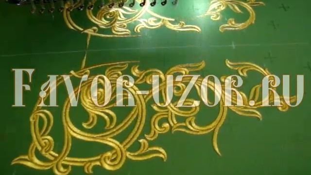 Пошив завесы царских врат. Процветший крест, машинная вышивка на катапетасме. Церковное шитье. смотреть онлайн