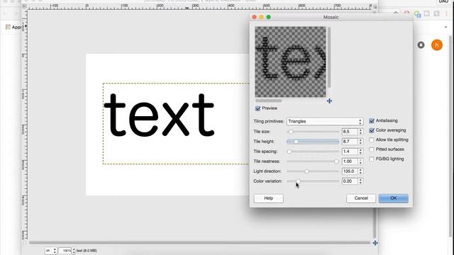 GIMP: Mosaic Text Effect смотреть онлайн