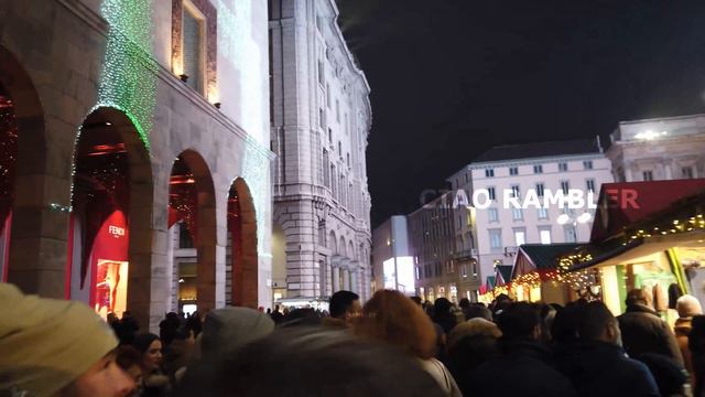 ITALY TOUR :[4K] Milan is ready for the Christmas!!! | Walking Tour смотреть онлайн