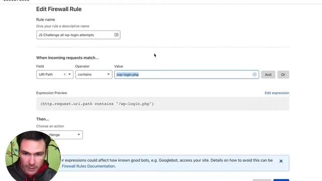 Disallow bots accessing your WordPress wp-login page via Cloudflare firewall rules смотреть онлайн