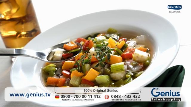 GENIUS | Nicer Dicer Exclusive - TV Infomercial