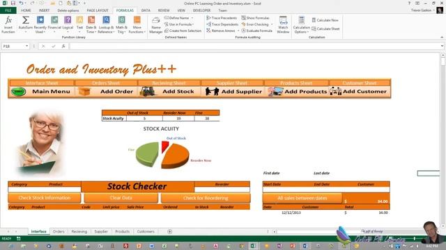 Excel VBA - Orders and Inventory Management - Excel 2013 Part 8 Userforms смотреть онлайн