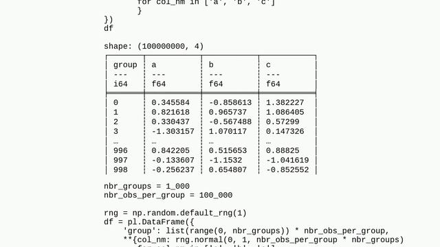 Correlation dataframe convertion from results from pl.corr смотреть онлайн