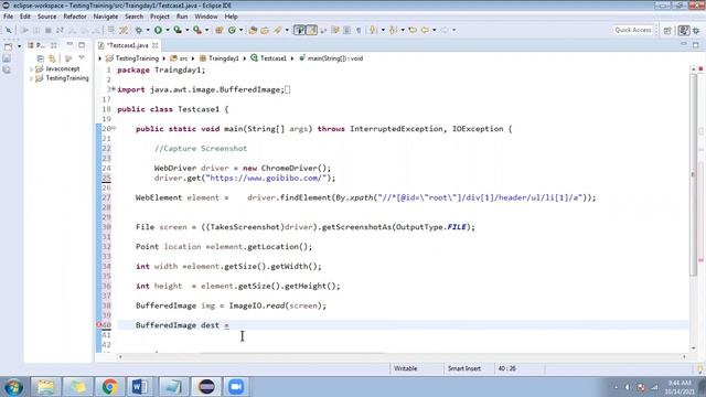 How to Take Screenshot of specific Element in Selenium Web driver? смотреть онлайн