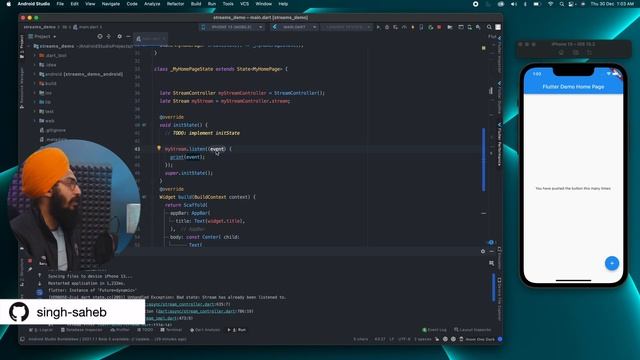 Streams Tutorial in Flutter | Dart Streams | Easiest Flutter Streams Tutorial | State Management смотреть онлайн