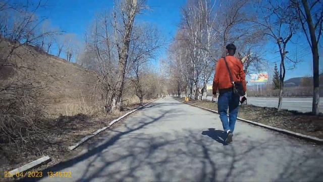 Видео за 25.04.2023 года еду в сторону Гагарина вид задней камеры й