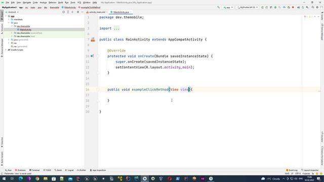 Android basics: Button component overview, define onClick method, components manipulation from code смотреть онлайн