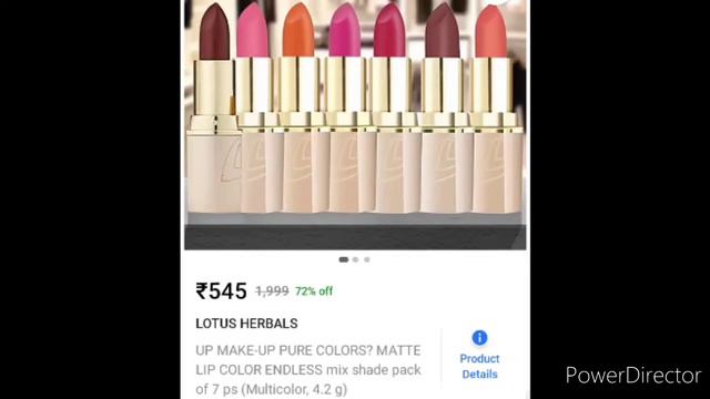 Lotus herbal matte 💄 Lipstick pack of 7 /Flipkart huge discount offer information смотреть онлайн