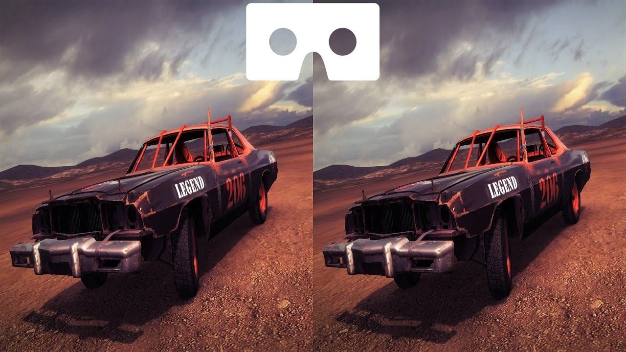 Dirt Showdown 3D VR video 1 3D SBS VR box google cardboard смотреть онлайн