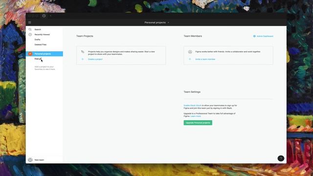 2.9.0. Figma. Создание нового проекта и обзор интерфейса экрана проекта в программе Фигма смотреть онлайн