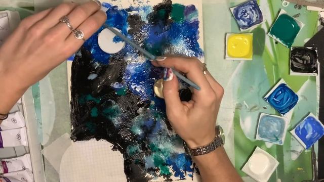 Мастер-класс по живописи "Космос" смотреть онлайн