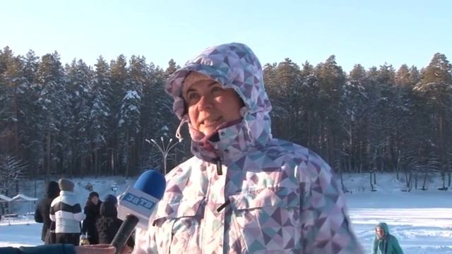 В новогодние каникулы зареченцы активно отдыхали в зоне отдыха «Лесная» смотреть онлайн