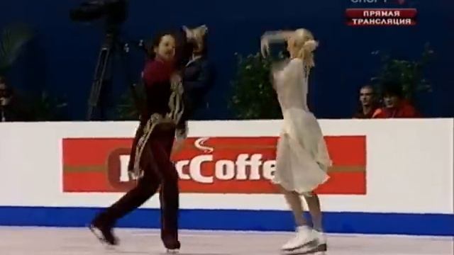 Oksana Domnina & Maxim Shabalin Waltz Masquerade FD 2008 Euro смотреть онлайн