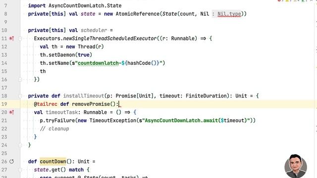 Implementing a CountDownLatch (async and dirty) смотреть онлайн