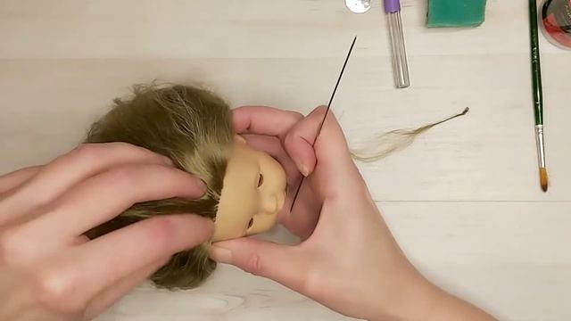 Инструменты для перепрошивки волос кукле. Нитковдеватель. смотреть онлайн