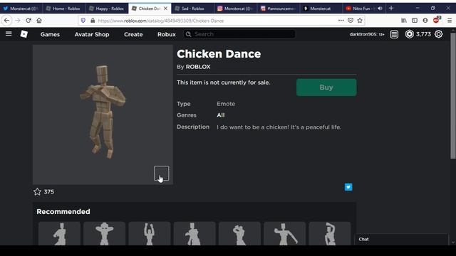 Happy & Chicken Dance & Sad Emotes | Roblox смотреть онлайн