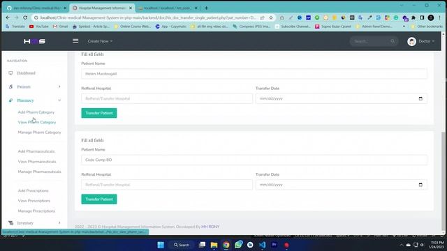 Hospital Management System in PHP with Source Code || Code Camp BD 2023 смотреть онлайн