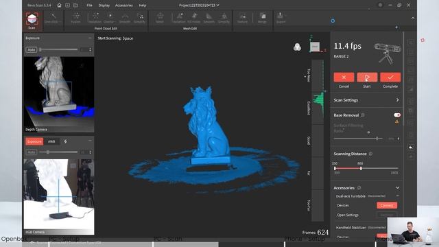 Revopoint RANGE 2 3D Scanner: Standard Package First Use Tutorial смотреть онлайн