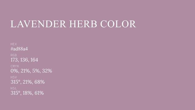 Lavender Herb color #ad88a4 hex color - Violet color - Cool color ad88a4 смотреть онлайн