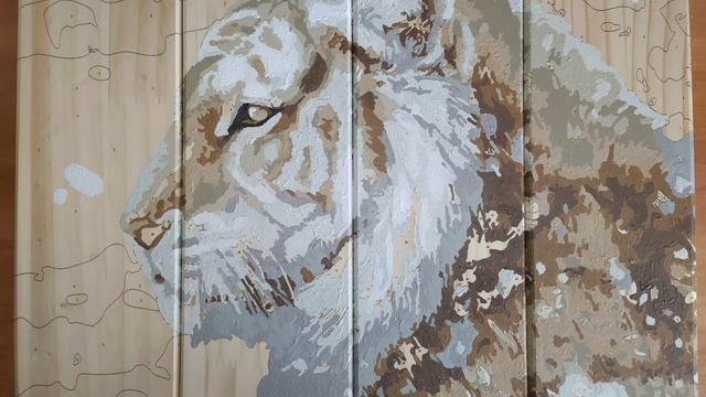 Картина для раскрашивания по номерам по дереву "Wood painting" смотреть онлайн
