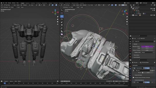 Blender 3.4 free model -Metaballs Bot смотреть онлайн